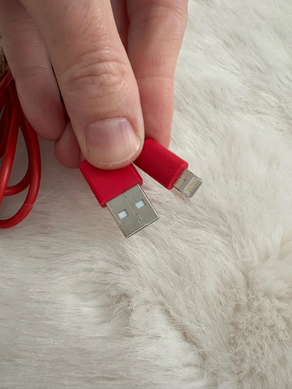 Red and Pink USB Charging Cables - Universal Cell Phone Accessory